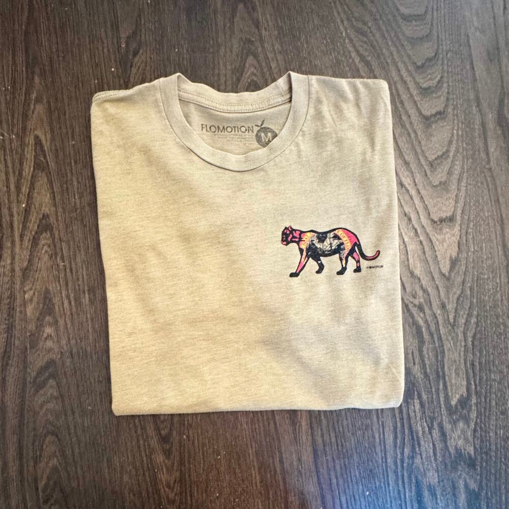 FloMotion Panther Graphic Tee Heather Tan Men's Medium
